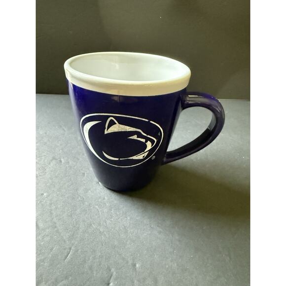Penn State Nittany Lions NCAA Blue Bistro Ceramic Coffee Cup Mug 15 oz Preppy - Picture 1 of 8